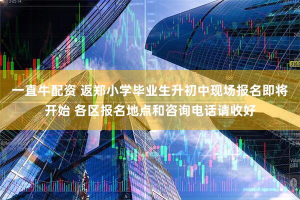 一直牛配资 返郑小学毕业生升初中现场报名即将开始 各区报名地点和咨询电话请收好