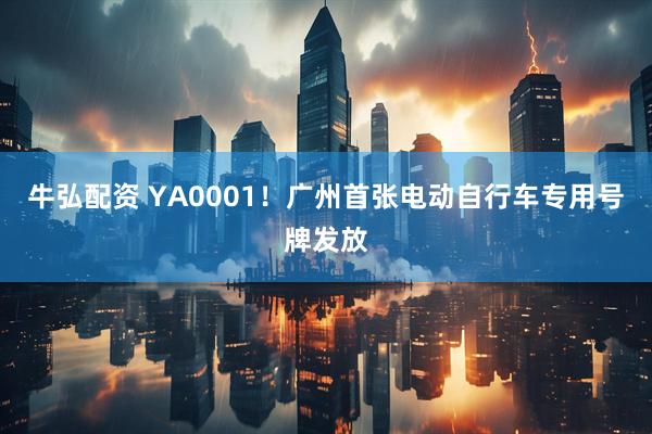 牛弘配资 YA0001！广州首张电动自行车专用号牌发放